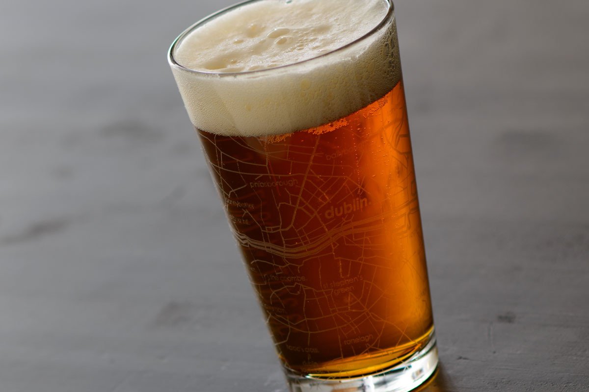 Dublin Map Pint Glass
