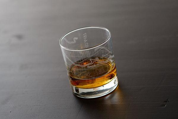 Findlay Map Rocks Glass