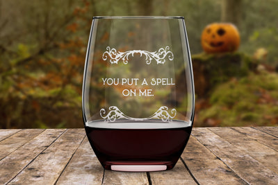 Halloween Custom Quote Glassware