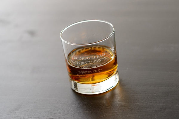 Garamond - Font Rocks Glass