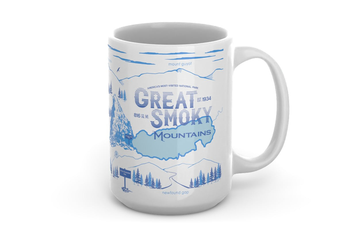 Great Smoky Mountains 15 oz Ceramic Mug