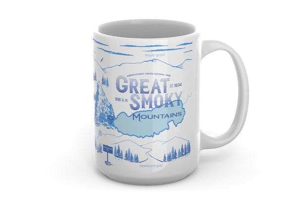 Great Smoky Mountains 15 oz Ceramic Mug