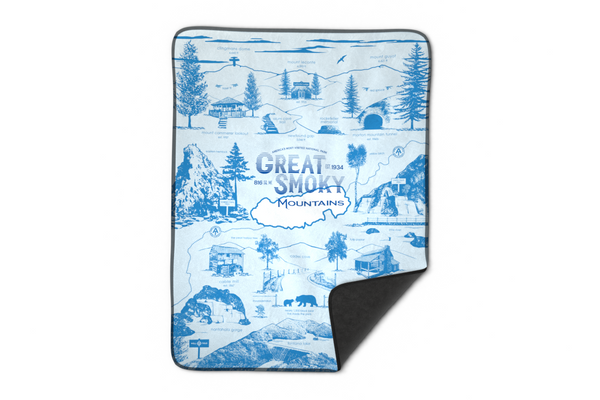 Great Smoky Mountains Fleece Blanket