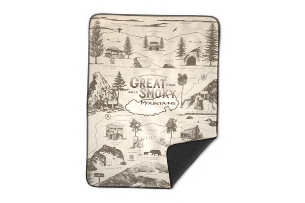 Great Smoky Mountains Fleece Blanket
