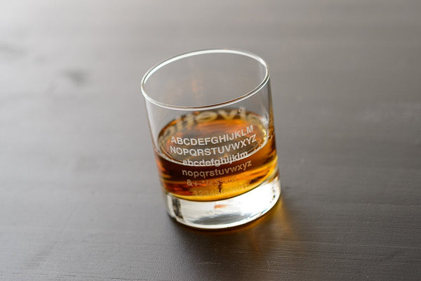 Helvetica - Font Rocks Glass