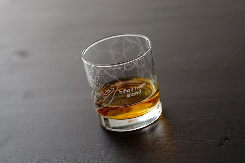 Hilton Head Rocks Glass