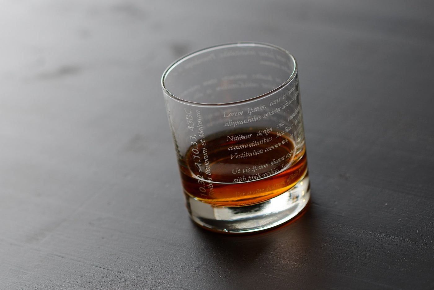 Lorem Ipsum Rocks Glass