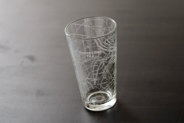 Marine Corps 26.2 - Marathon Map Pint Glass