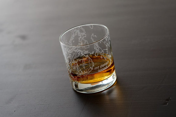 Mt. Desert Island Rocks Glass