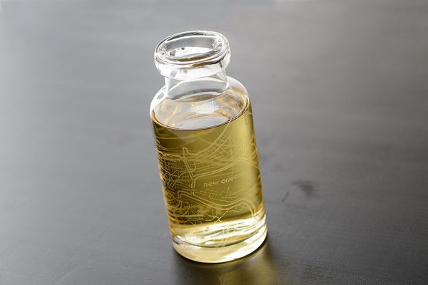 New Orleans Street Maps Rustic Carafe