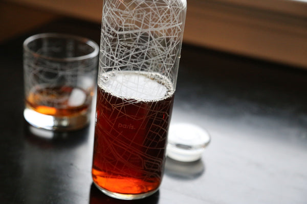 Paris Street Maps Carafe