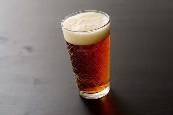 Philadelphia 26.2 - Marathon Map Pint Glass