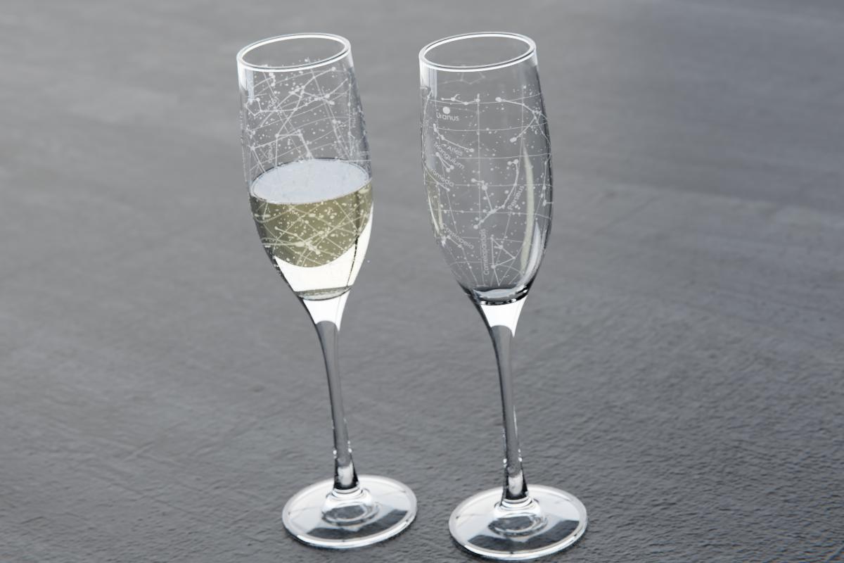 Custom Engraved Champagne Flute