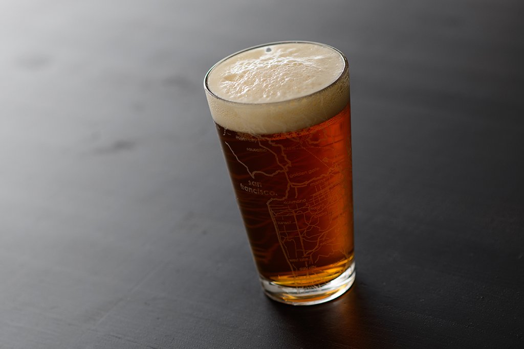 San Francisco Map Pint Glass