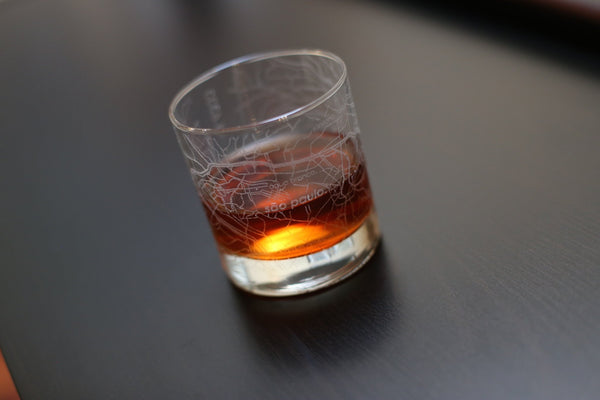 Sao Paulo Map Rocks Glass