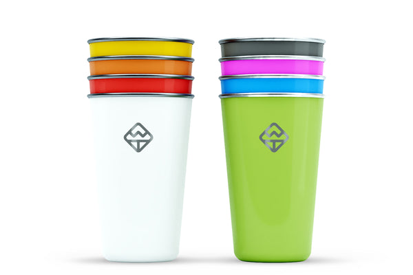 Party Pints - Eco Friendly Stackable Stainless Steel Pint Glasses