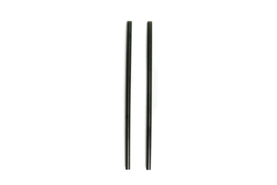 8.5" Wide Mouth Stainless Steel Drinking Straws - Set of 2