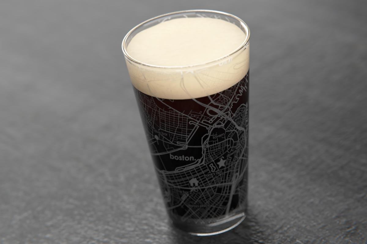 Anywhere Map Pint Glass