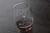 Custom stemless wine glass