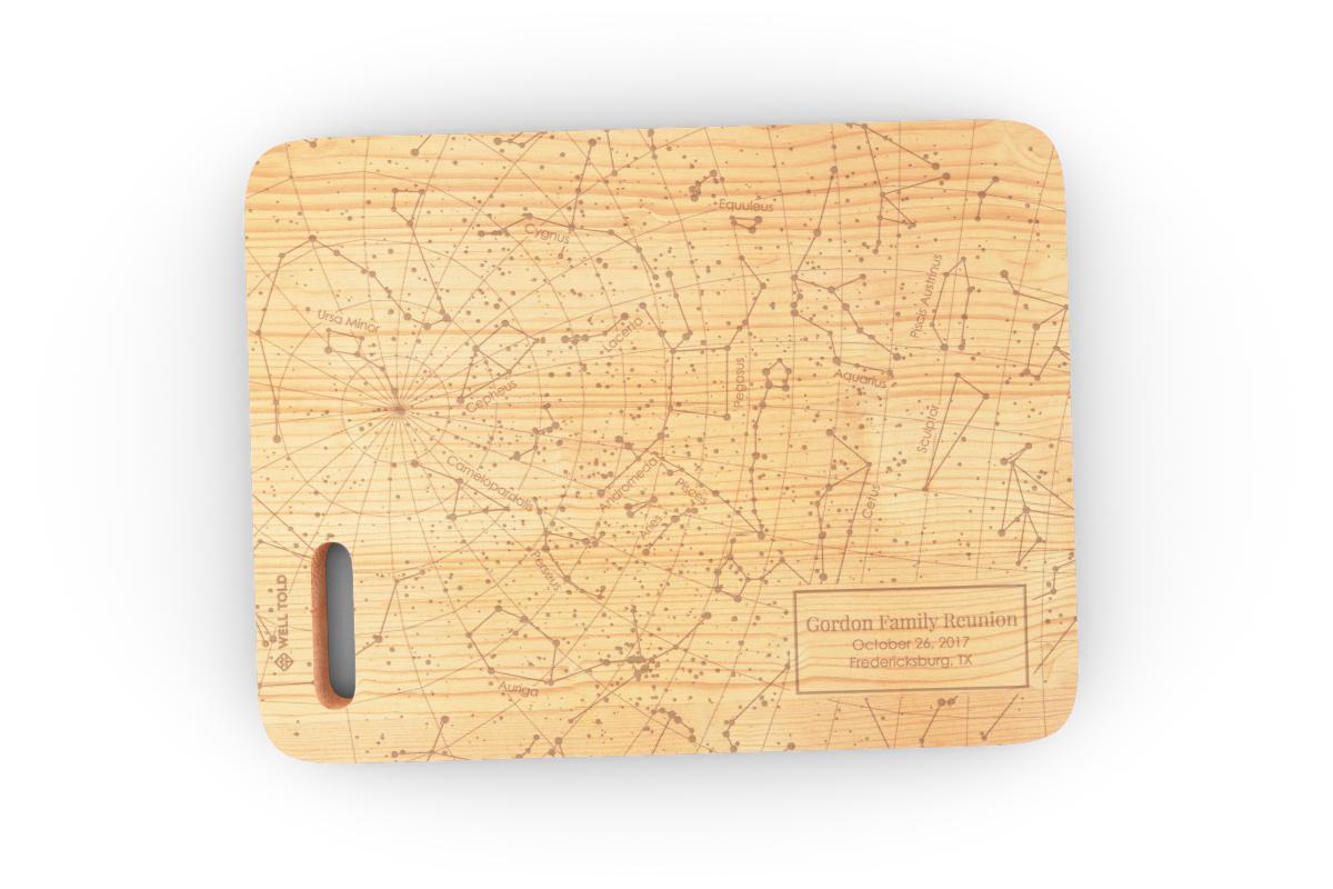 Custom Night Sky Bar Board