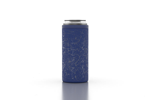 Custom can cooler with night sky map