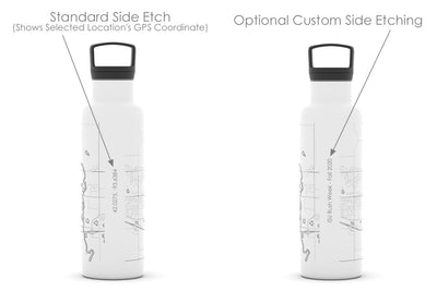 College Town Maps 21 oz Insulated Hydration Bottle