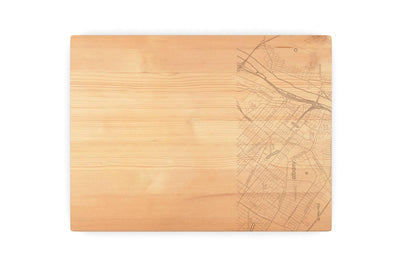 Home Town Map 9x12 Cutting Board