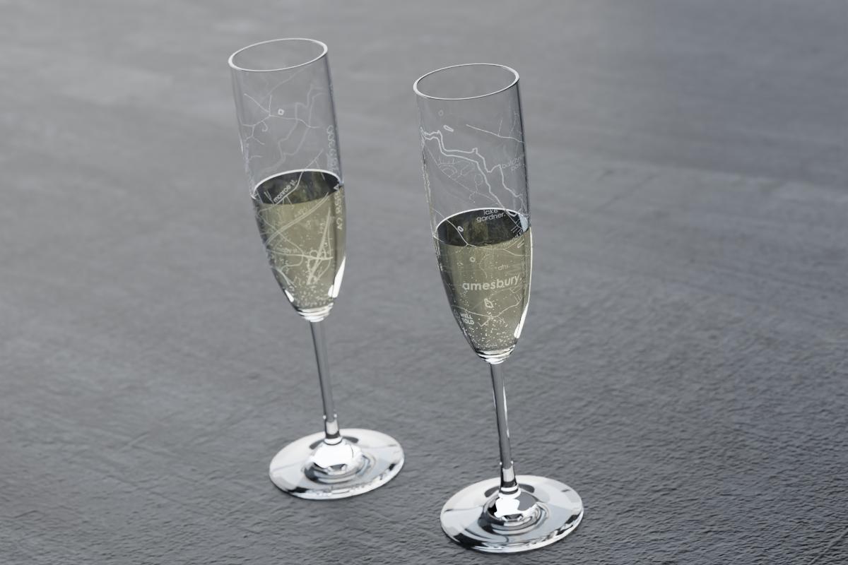 Personalized Riedel Crystal Glasses- great Wedding gift