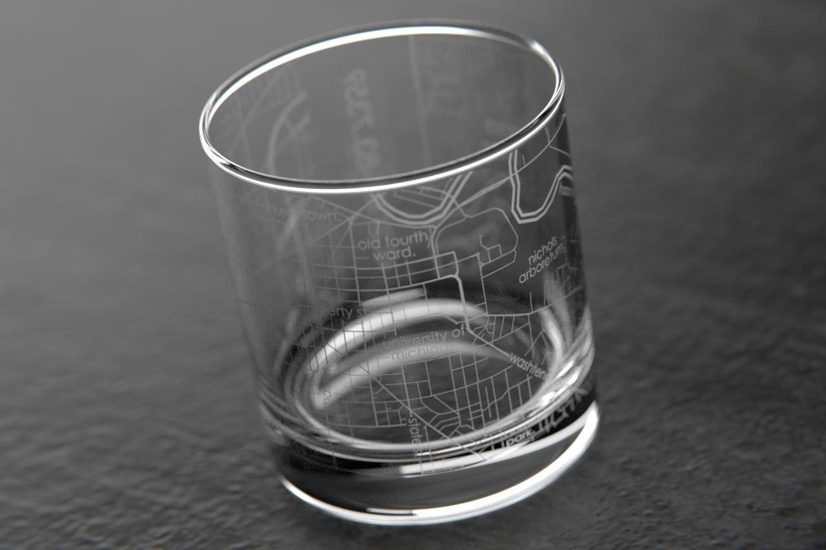 Custom Maps Rocks Glass  Design Glasses for ANY Location! - Well Told