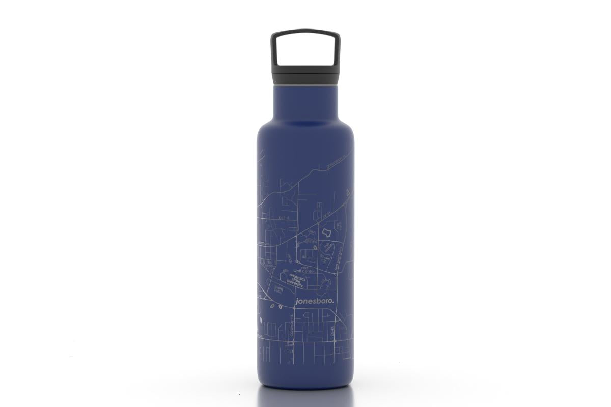 College Town Maps 21 oz Insulated Hydration Bottle