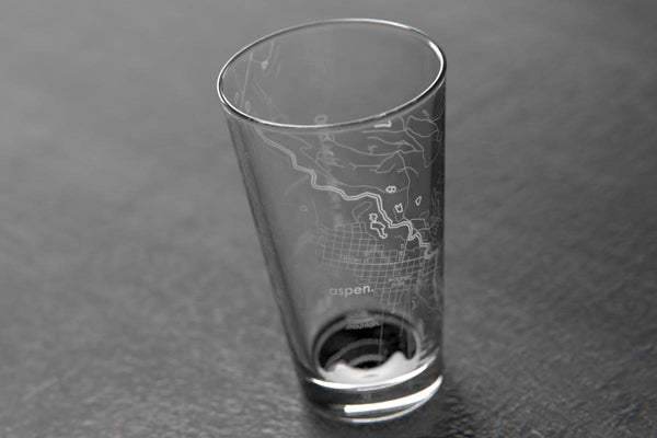 Recipient's City Map Pint Glass