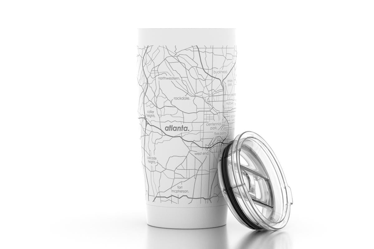 Home Town Custom-Etched Map Pint Glass