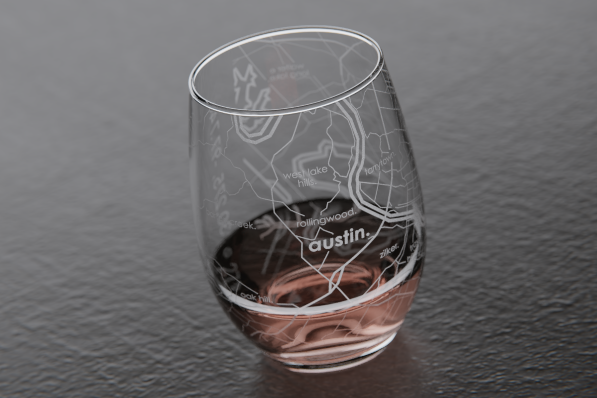 Joshua Tree National Park California Engraved Crystal Stemless Wine Glass 1  Single Wine Glass 