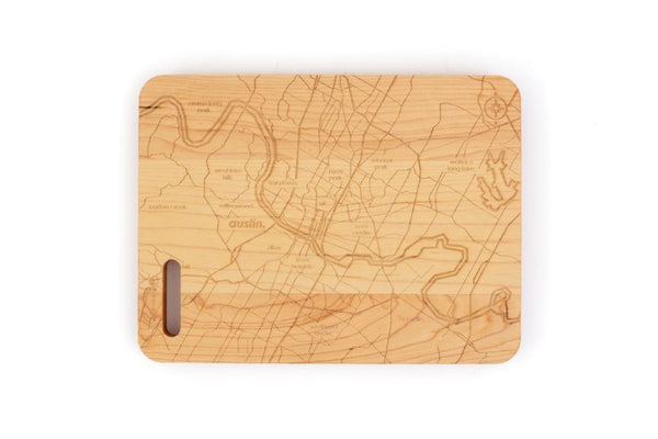 Austin Map Bar Board