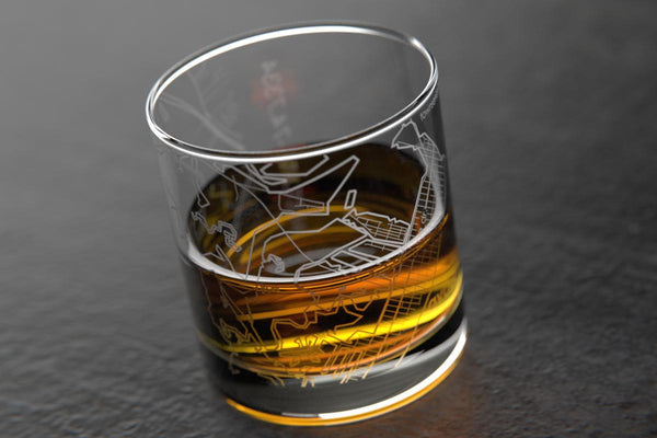 Avalon NJ Map Rocks Glass