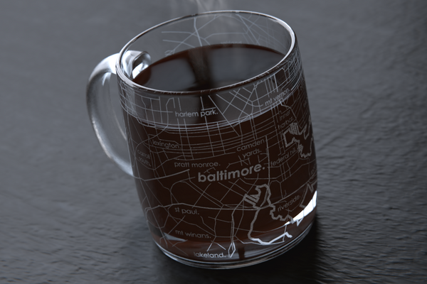 Beaufort Map Glass Coffee Mug