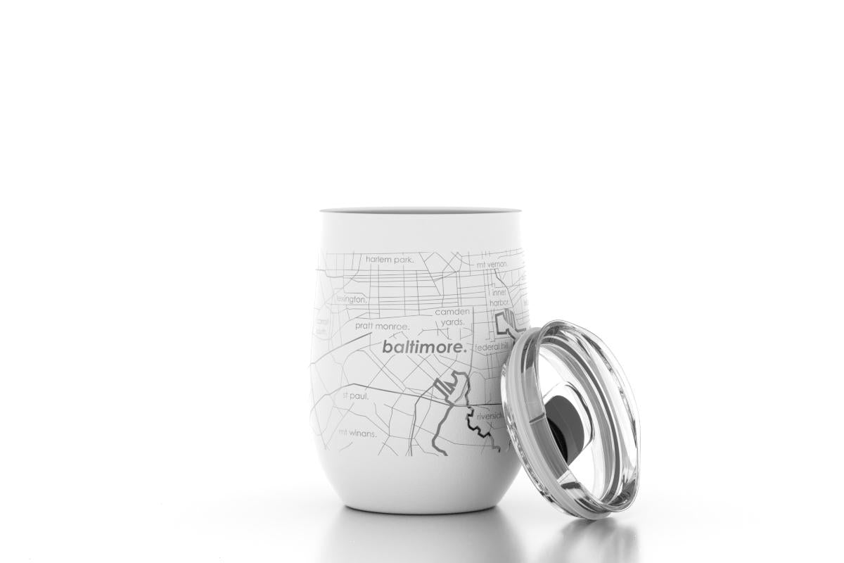 13 oz Clear Glass Coffee Tea Mug Cup Glass Urban City Map Your City Pi – Or  Something