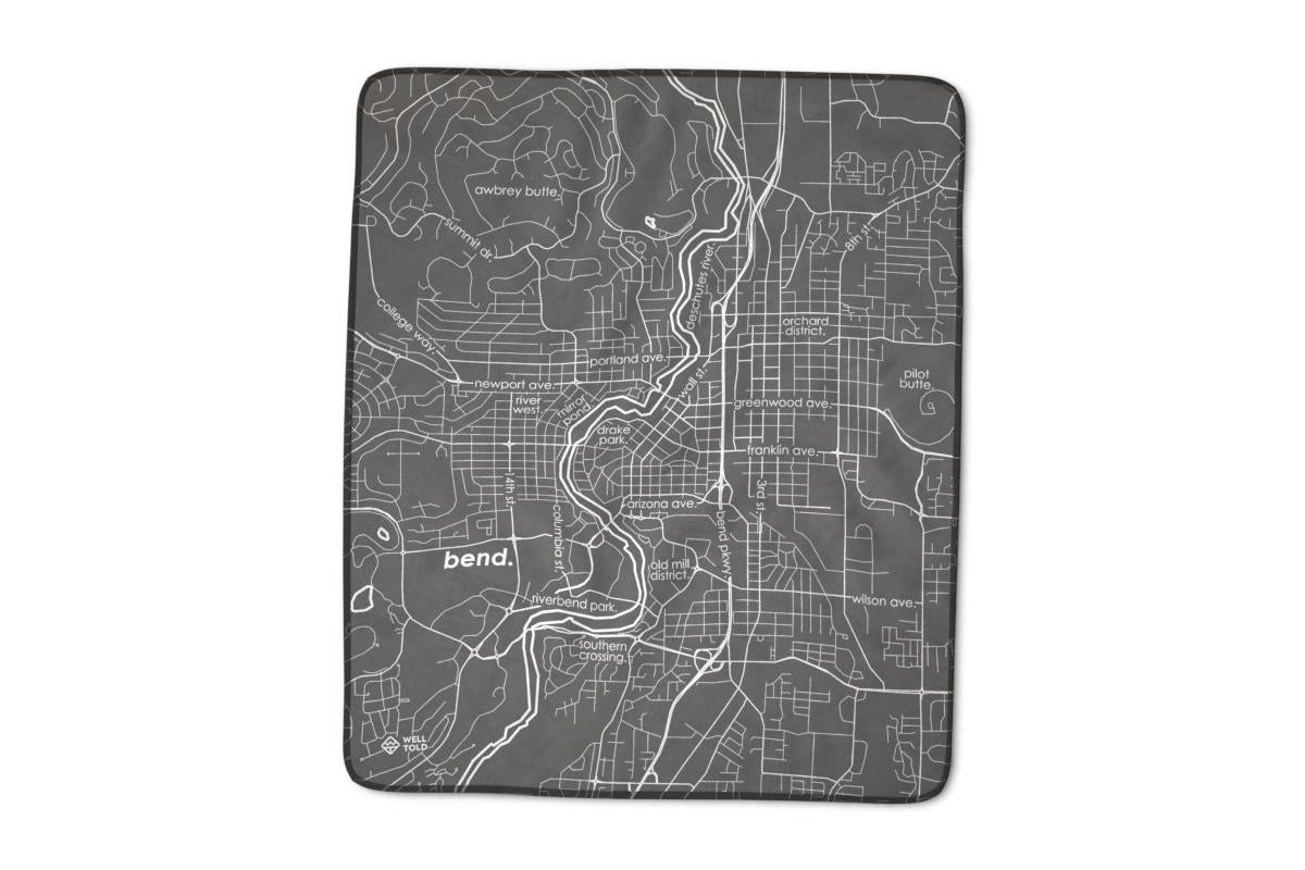 Home Town Map Blanket