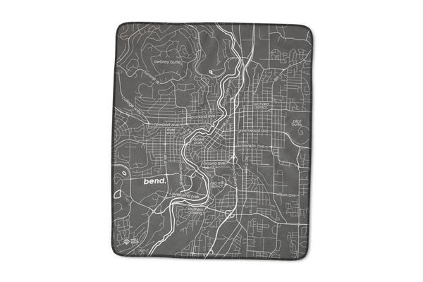 Home Town Map Blanket