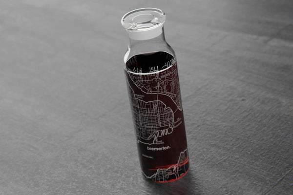 Home Town Map Carafe