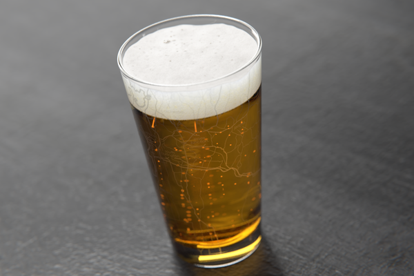Burlington Map Pint Glass