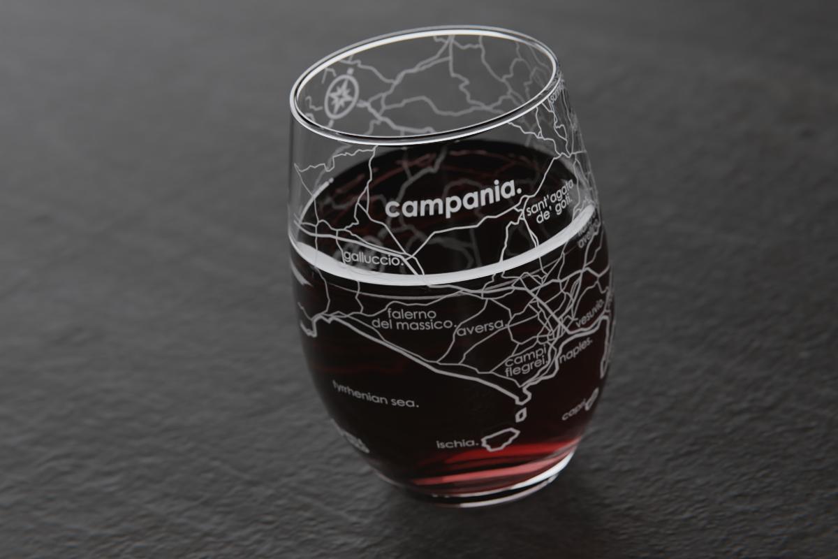 Burgundy Region Map Riedel Crystal Stemless Wine Glass - Well Told