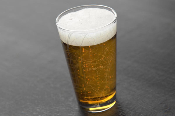 Charlotte Map Pint Glass