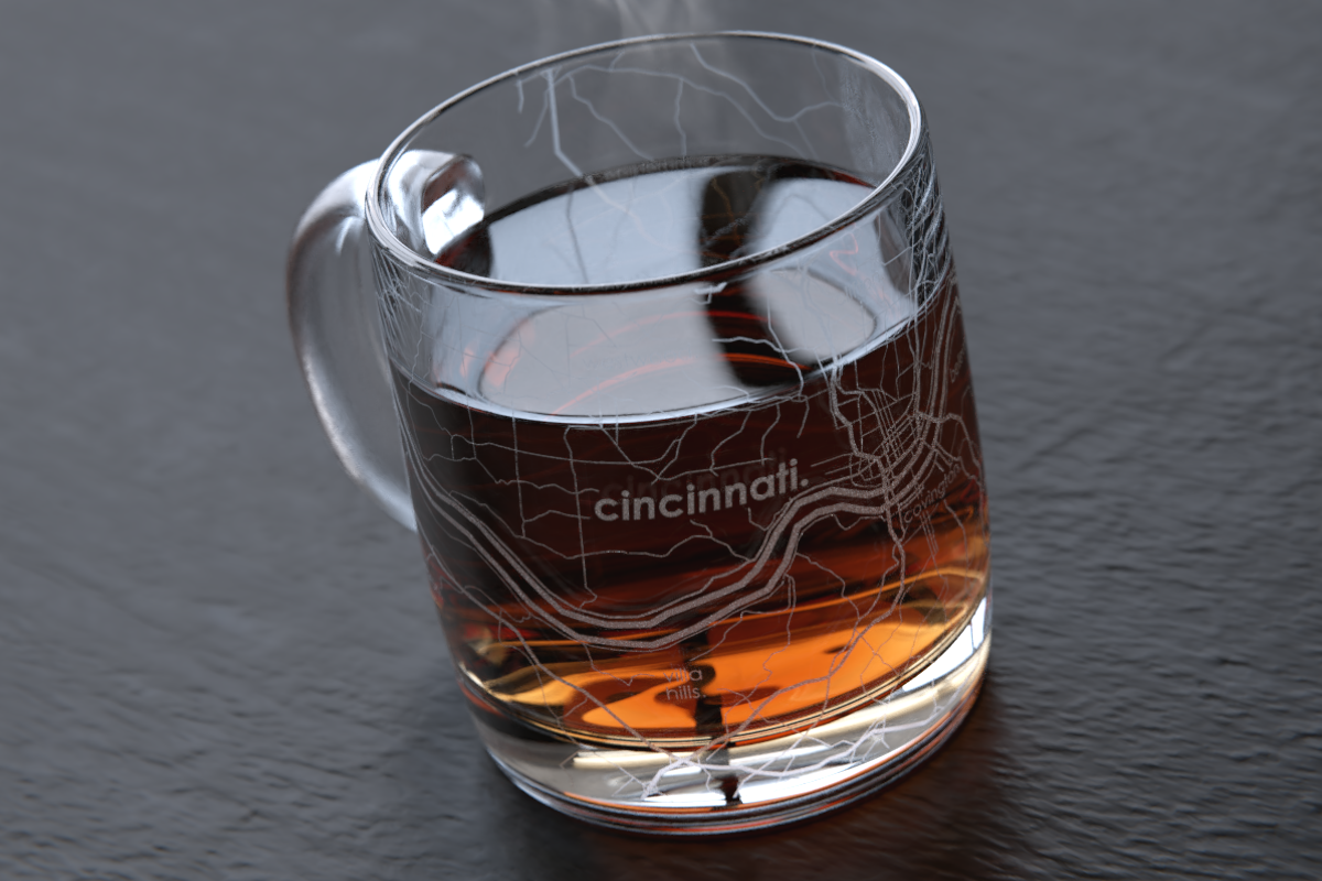 Cincinnati Map Coffee Mug