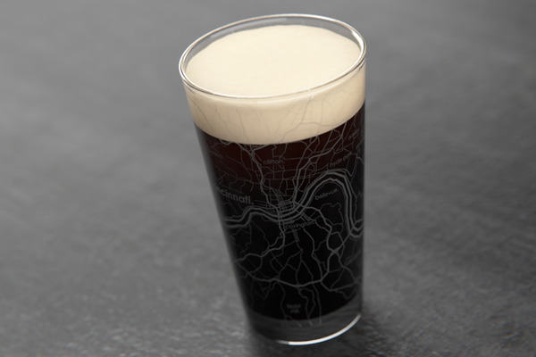Cincinnati Map Pint Glass