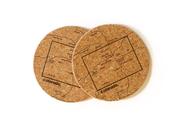 Colorado - Cork Coaster Pair