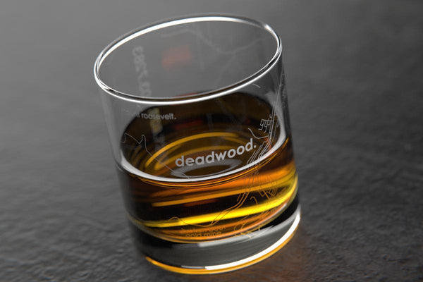 Deadwood SD Map Rocks Glass