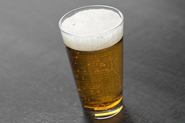 Denver Map Pint Glass