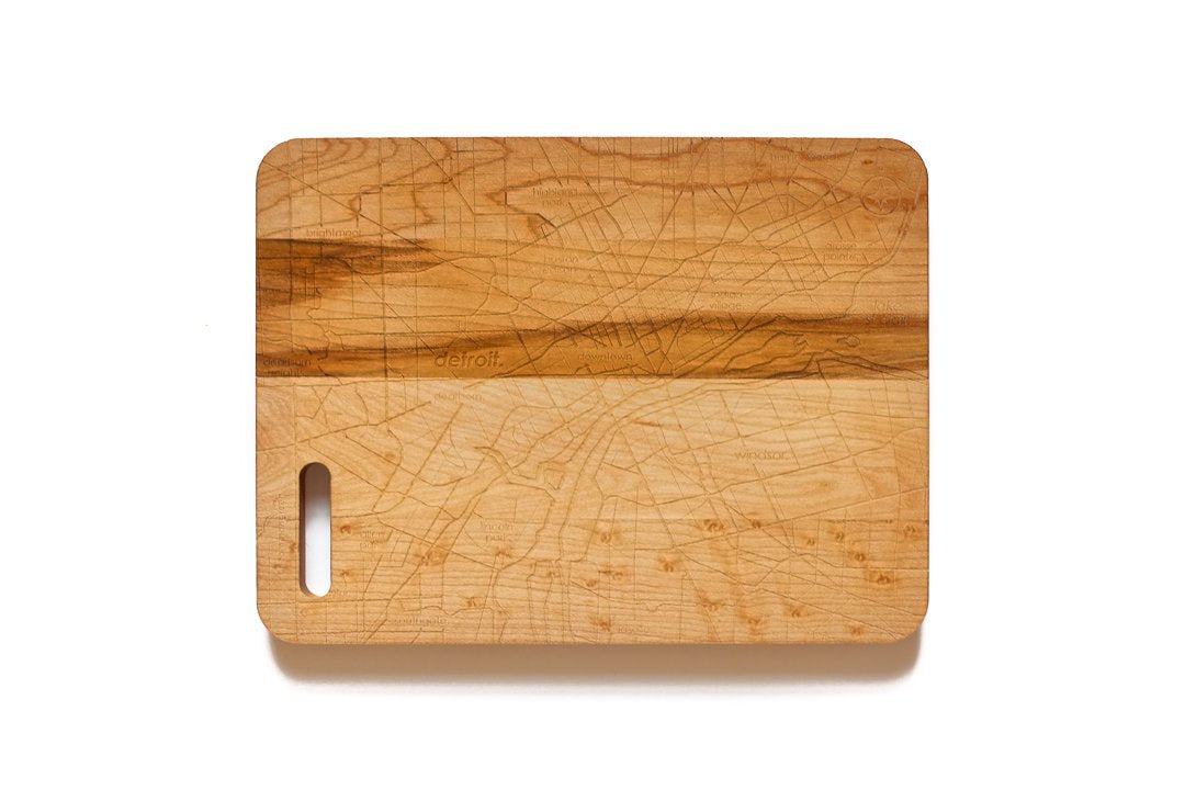 Detroit Map Bar Board