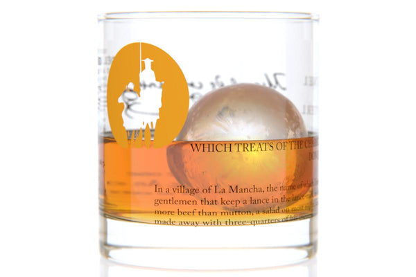 Don Quixote - Cervantes Rocks Glass